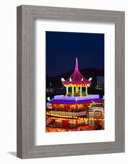 The Fantastic Lighting of Kek Lok Si Temple in Penang, Malaysia-Micah Wright-Framed Photographic Print