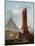 The Farandole Amidst Egyptian Monuments-Hubert Robert-Mounted Giclee Print