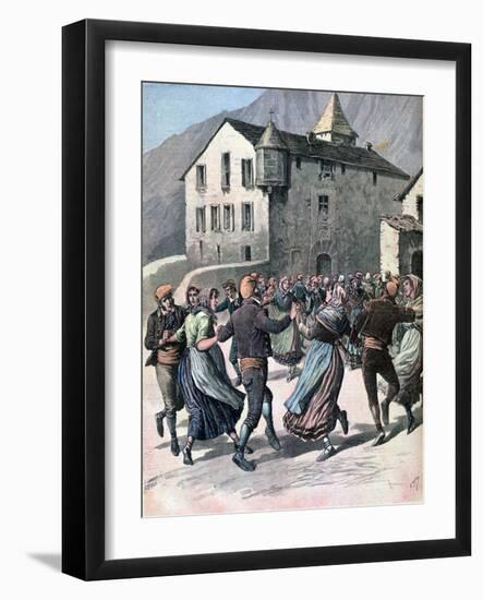 The Farandole, Andorra, 1891-Henri Meyer-Framed Giclee Print