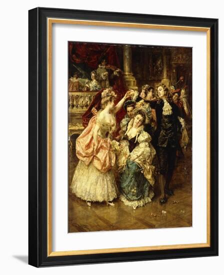 The Farandole Dance-Eduardo-leon Garrido-Framed Giclee Print