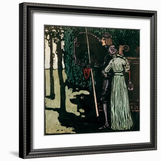 The Farewell, 1903-Wassily Kandinsky-Framed Giclee Print