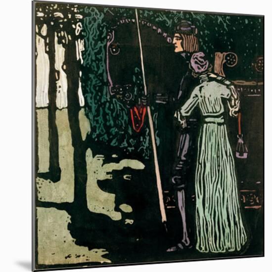 The Farewell, 1903-Wassily Kandinsky-Mounted Giclee Print