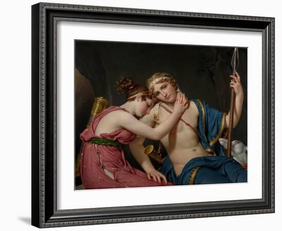 The Farewell of Telemachus and Eucharis. 1818-Jacques Louis David-Framed Giclee Print