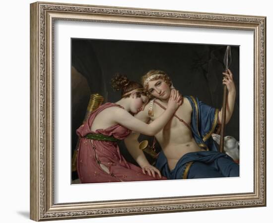 The Farewell of Telemachus and Eucharis, 1818-Jacques Louis David-Framed Giclee Print