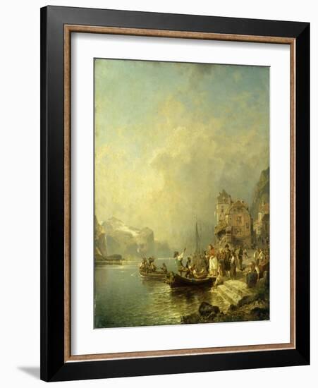 The Farewell Party-Franz Richard Unterberger-Framed Giclee Print