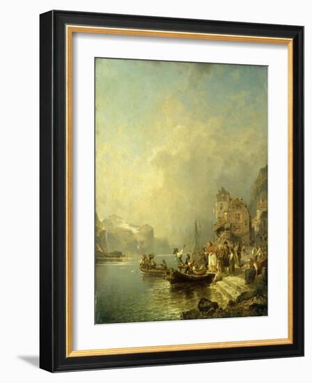 The Farewell Party-Franz Richard Unterberger-Framed Giclee Print