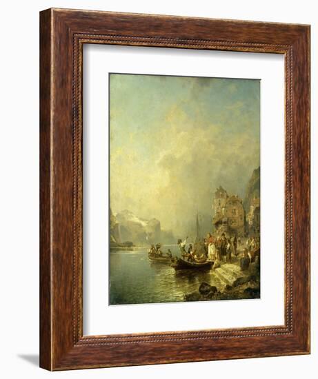 The Farewell Party-Franz Richard Unterberger-Framed Giclee Print