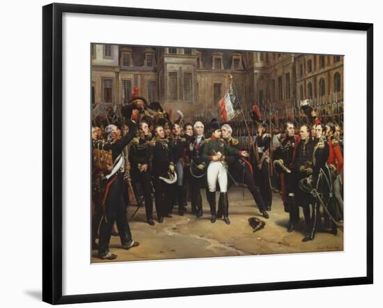 The Farewells of Fontainebleau, 20th April 1814-Horace Vernet-Framed Giclee Print