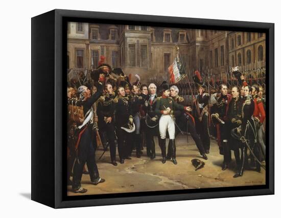 The Farewells of Fontainebleau, 20th April 1814-Horace Vernet-Framed Premier Image Canvas
