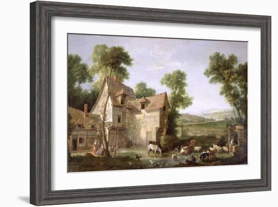 The Farm, 1750-Jean-Baptiste Oudry-Framed Giclee Print