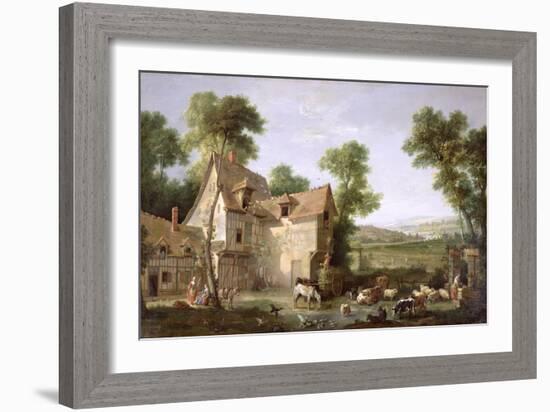 The Farm, 1750-Jean-Baptiste Oudry-Framed Giclee Print