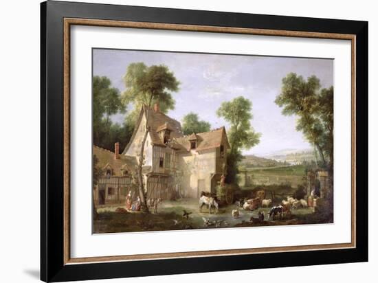 The Farm, 1750-Jean-Baptiste Oudry-Framed Giclee Print