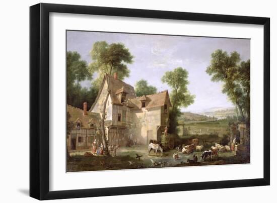 The Farm, 1750-Jean-Baptiste Oudry-Framed Giclee Print