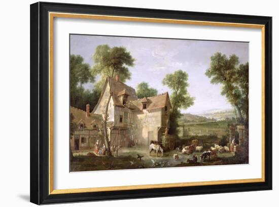 The Farm, 1750-Jean-Baptiste Oudry-Framed Giclee Print