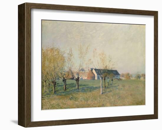 The Farm, 1874-Alfred Sisley-Framed Giclee Print