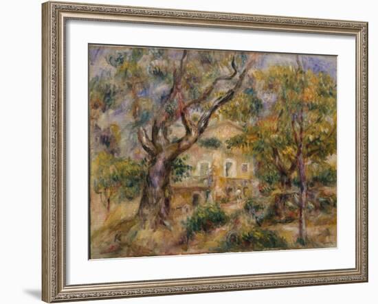 The Farm at Les Collettes, Cagnes, 1908-14-Pierre-Auguste Renoir-Framed Giclee Print