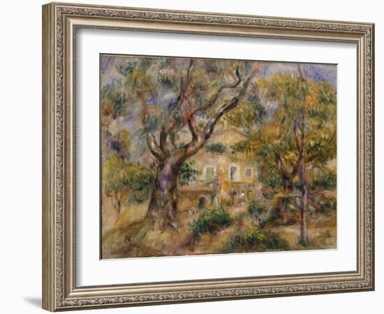 The Farm at Les Collettes, Cagnes, 1908-14-Pierre-Auguste Renoir-Framed Giclee Print