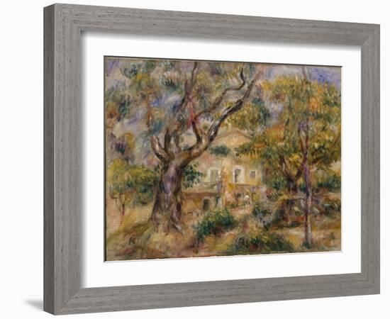 The Farm at Les Collettes, Cagnes, 1908-14-Pierre-Auguste Renoir-Framed Giclee Print