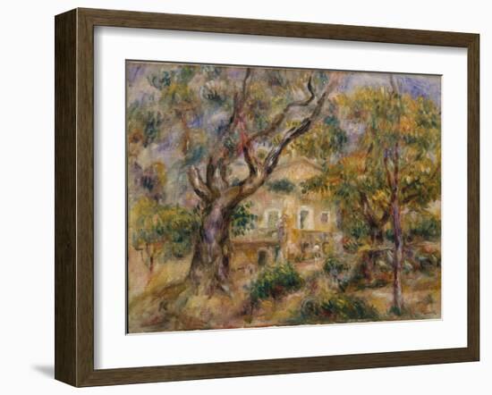 The Farm at Les Collettes, Cagnes, 1908-14-Pierre-Auguste Renoir-Framed Giclee Print