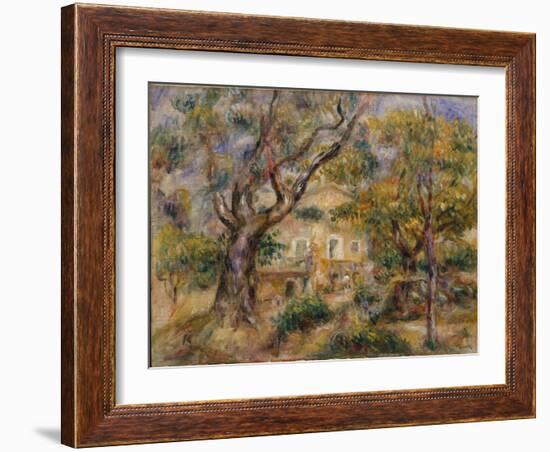 The Farm at Les Collettes, Cagnes, 1908-14-Pierre-Auguste Renoir-Framed Giclee Print