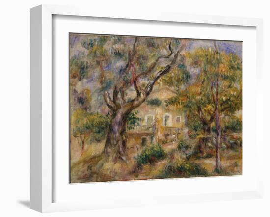 The Farm at Les Collettes, Cagnes, 1908-14-Pierre-Auguste Renoir-Framed Giclee Print