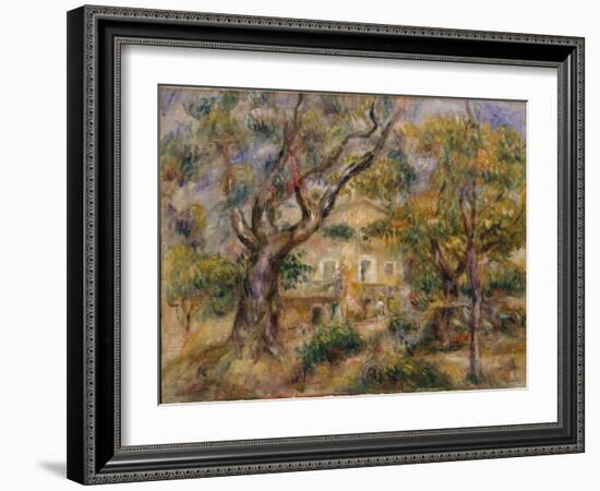 The Farm at Les Collettes, Cagnes, 1908-14-Pierre-Auguste Renoir-Framed Giclee Print