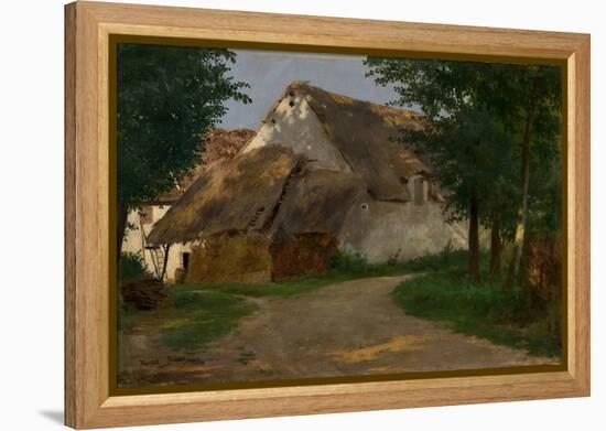 The Farm at the Entrance of the Wood, 1860-1880 (Oil on Fabric)-Rosa Bonheur-Framed Premier Image Canvas