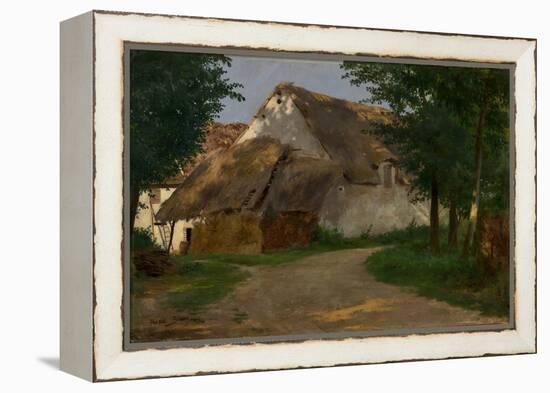 The Farm at the Entrance of the Wood, 1860-1880 (Oil on Fabric)-Rosa Bonheur-Framed Premier Image Canvas