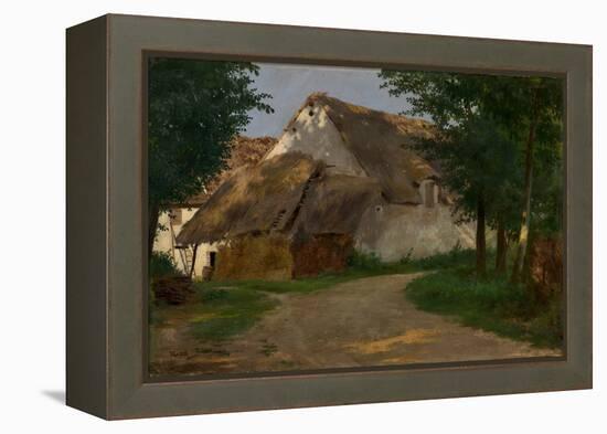 The Farm at the Entrance of the Wood, 1860-1880 (Oil on Fabric)-Rosa Bonheur-Framed Premier Image Canvas