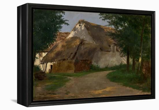 The Farm at the Entrance of the Wood, 1860-1880 (Oil on Fabric)-Rosa Bonheur-Framed Premier Image Canvas