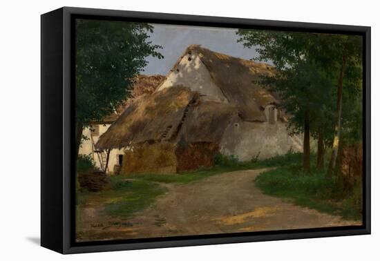 The Farm at the Entrance of the Wood, 1860-1880 (Oil on Fabric)-Rosa Bonheur-Framed Premier Image Canvas