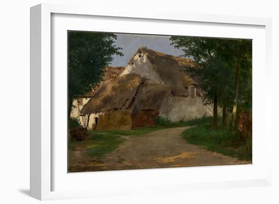 The Farm at the Entrance of the Wood, 1860-1880 (Oil on Fabric)-Rosa Bonheur-Framed Giclee Print