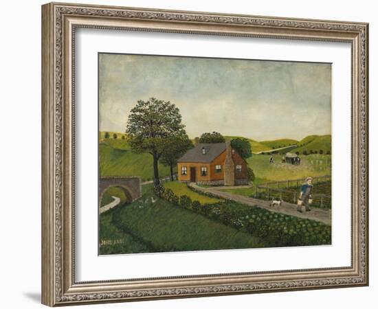 The Farm (Oil on Canvas)-John Kane-Framed Giclee Print