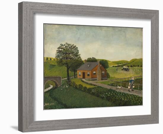 The Farm (Oil on Canvas)-John Kane-Framed Giclee Print