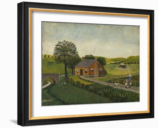 The Farm (Oil on Canvas)-John Kane-Framed Giclee Print