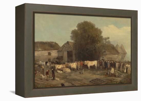 The Farm Sale, 1820-Richard Barrett Davis-Framed Premier Image Canvas