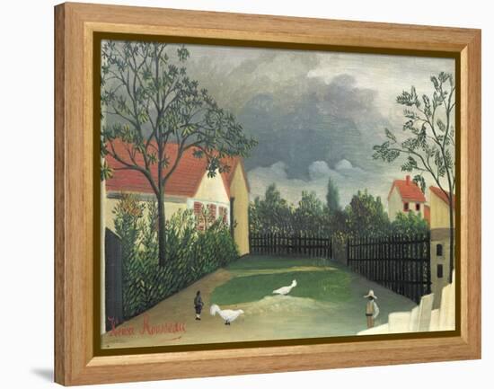 The Farm Yard, 1896-98-Henri Rousseau-Framed Premier Image Canvas