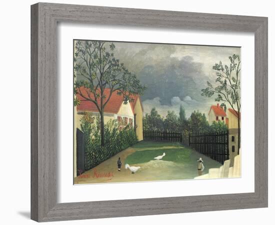 The Farm Yard, 1896-98-Henri Rousseau-Framed Giclee Print