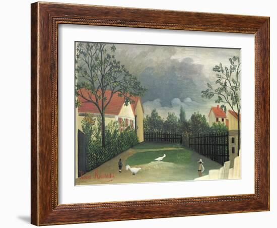 The Farm Yard, 1896-98-Henri Rousseau-Framed Giclee Print