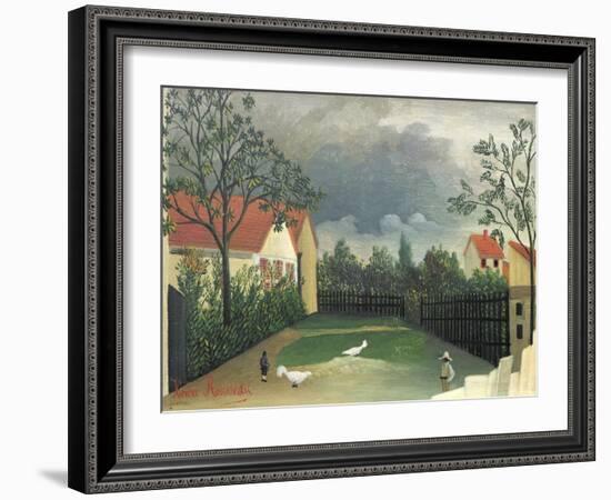 The Farm Yard, 1896-98-Henri Rousseau-Framed Giclee Print