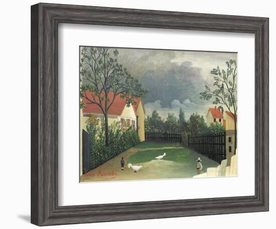 The Farm Yard, 1896-98-Henri Rousseau-Framed Giclee Print