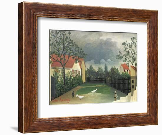 The Farm Yard, 1896-98-Henri Rousseau-Framed Giclee Print