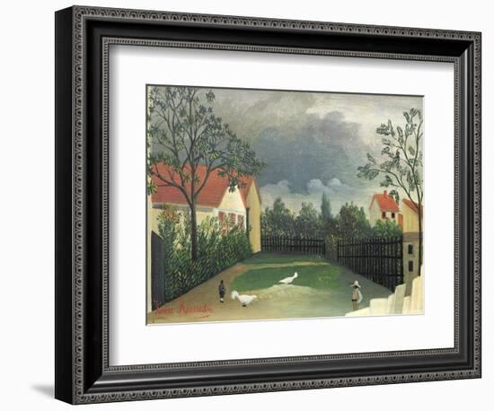 The Farm Yard, 1896-98-Henri Rousseau-Framed Giclee Print