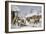 The Farm Yard-Currier & Ives-Framed Giclee Print