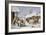 The Farm Yard-Currier & Ives-Framed Giclee Print