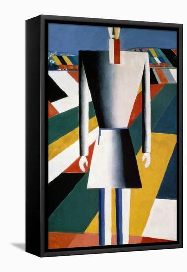 The Farmer in the Field-Kasimir Malevich-Framed Premier Image Canvas