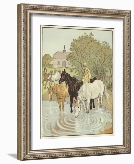 The Farmer's Boy (Colour Litho)-Randolph Caldecott-Framed Giclee Print