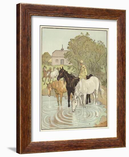 The Farmer's Boy (Colour Litho)-Randolph Caldecott-Framed Giclee Print