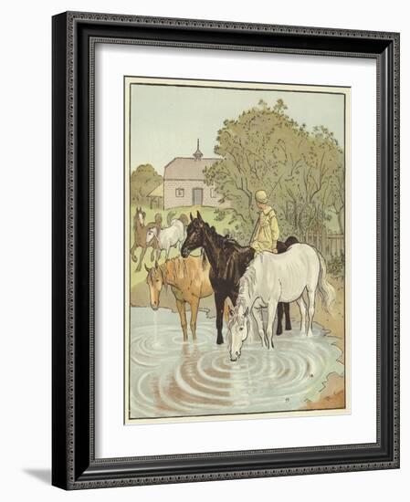 The Farmer's Boy (Colour Litho)-Randolph Caldecott-Framed Giclee Print