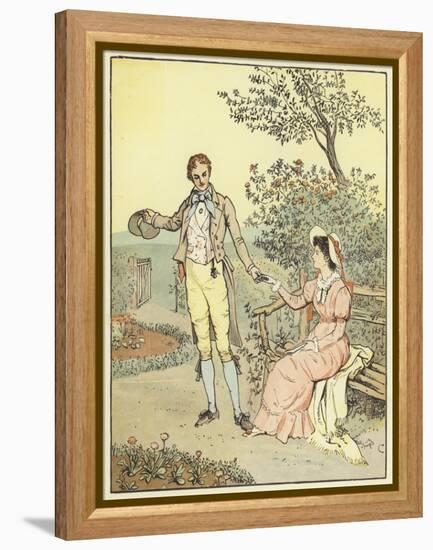 The Farmer's Boy (Colour Litho)-Randolph Caldecott-Framed Premier Image Canvas